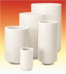 Alumina crucibles